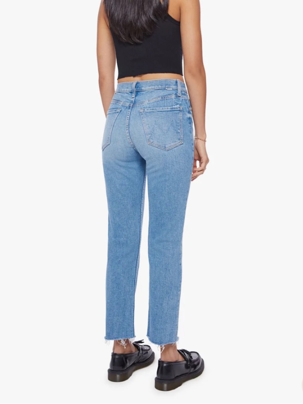 MOTHER 34size Straight Leg Jeans in Light Blue Wash